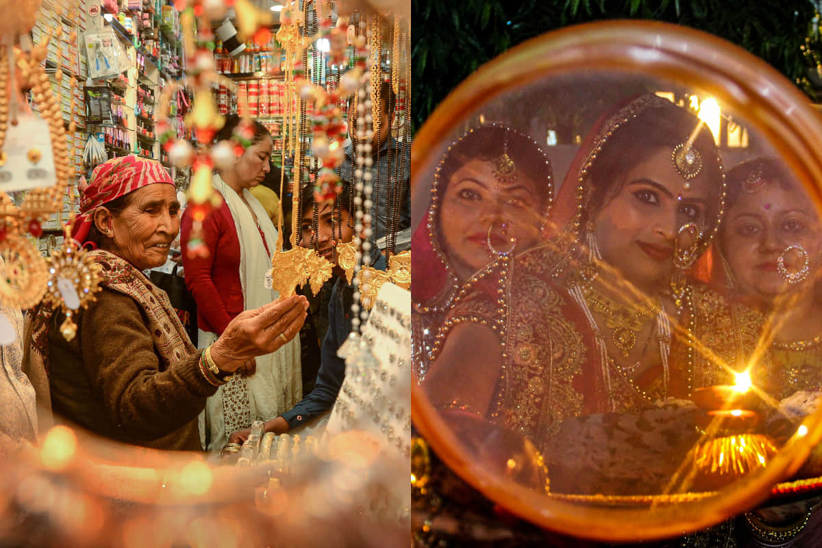 beautiful pictures of karva chauth 2019 in India
