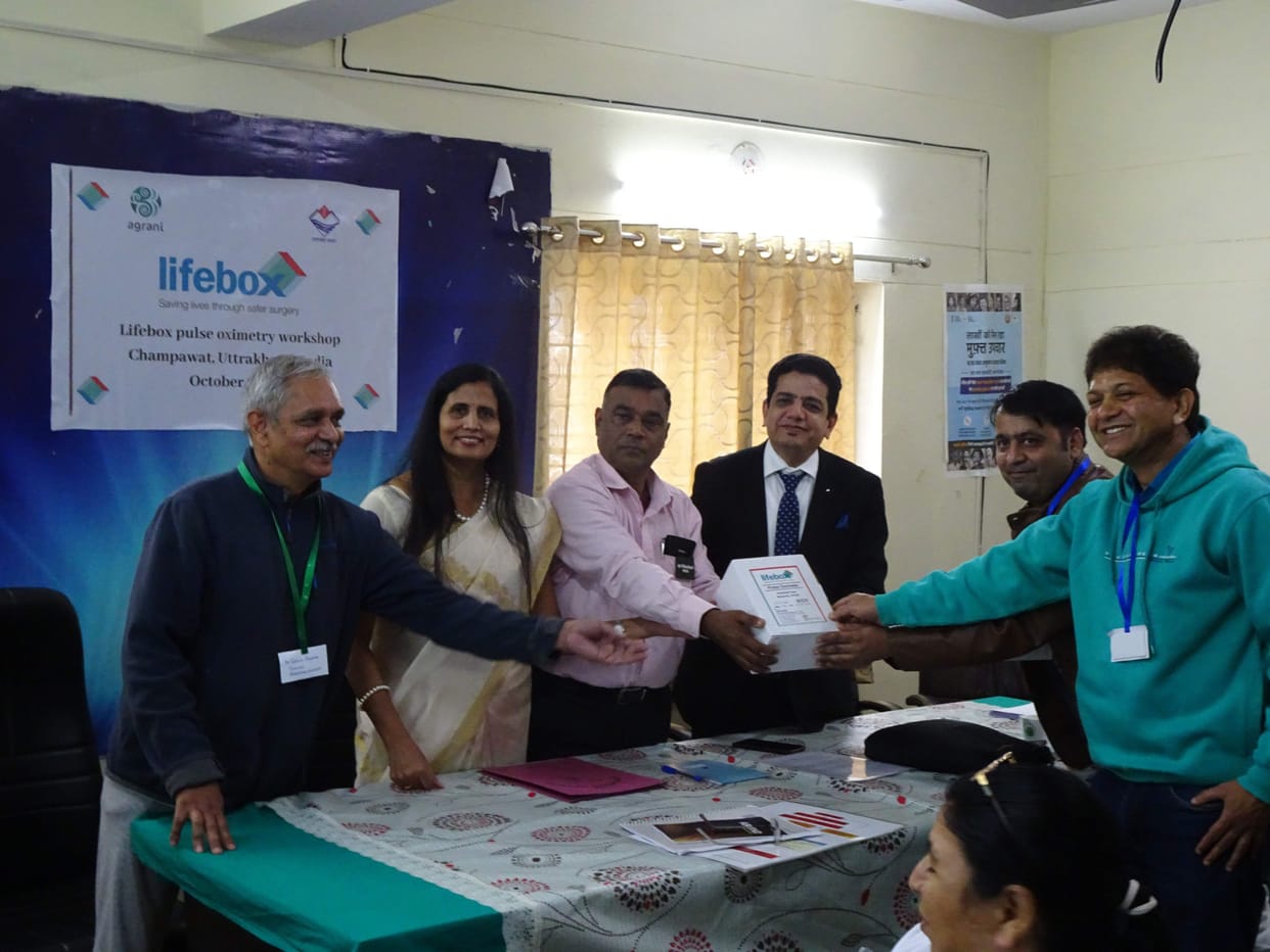 five hospitals got 5 oximetry kits