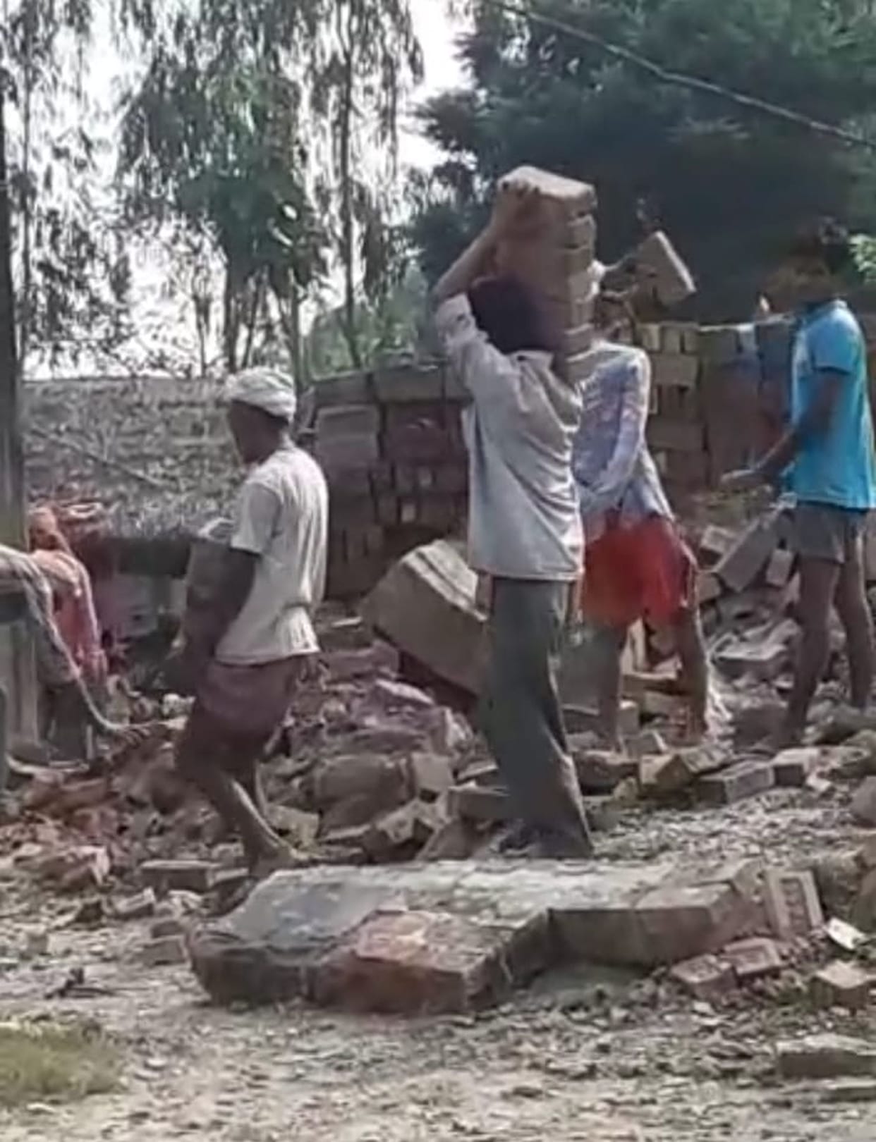 Disabled beaten and demolished house, attempt to capture