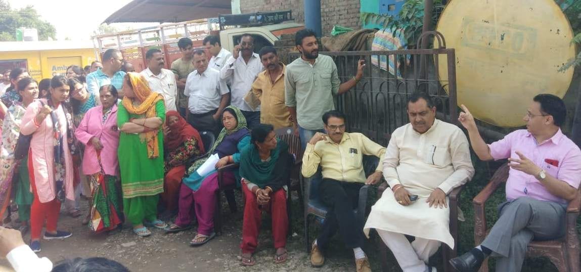 MLA inspected dengue affected village