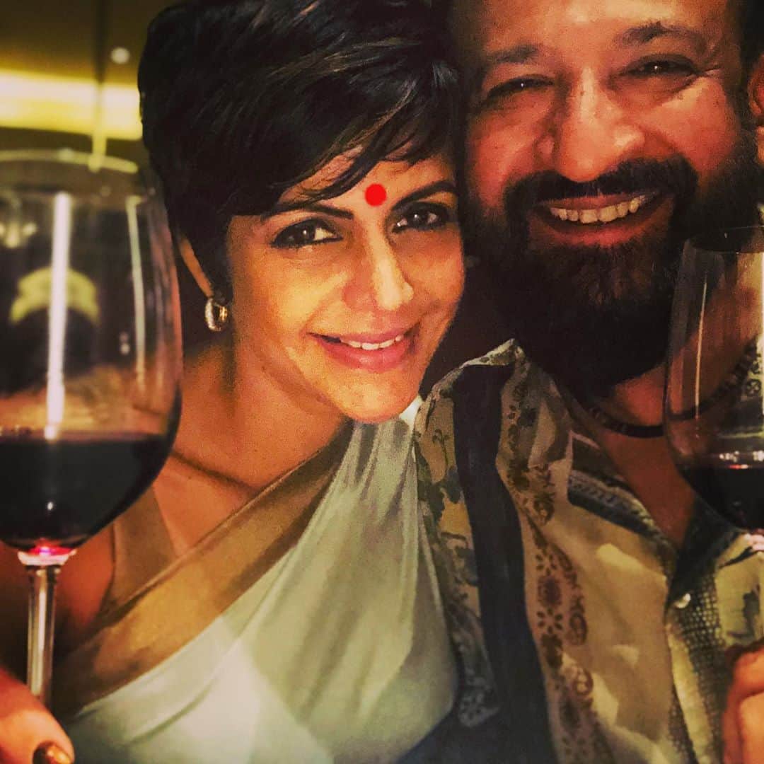 Mandira Bedi got trolled after shared her photo with husband and wine glass on Karwa Chauth