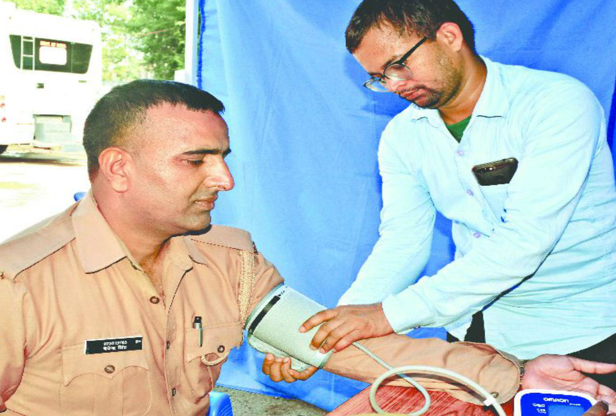 police man found diabetes and high blood pressure disease in tb screening camp