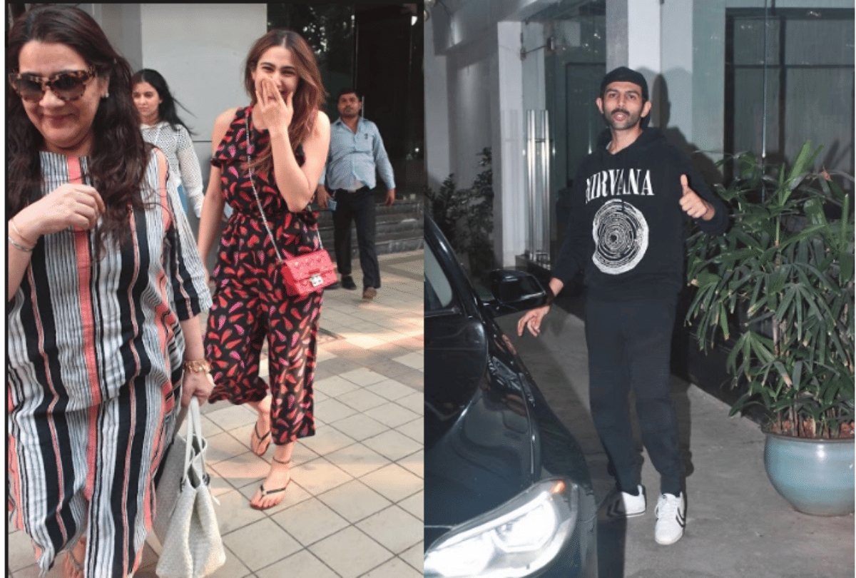 sara ali khan to kartik aaryan and taapsee pannu bhumi pednekar spotted in mumbai