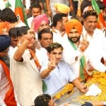 पेहोवा में गौतम गंभीर ने किया रोड शो