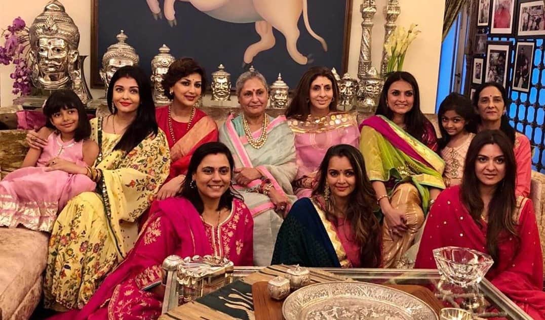 Sonali Bendre shared Bachchan family Karva Chauth pictures Amitabh Bachchan missing in the frame