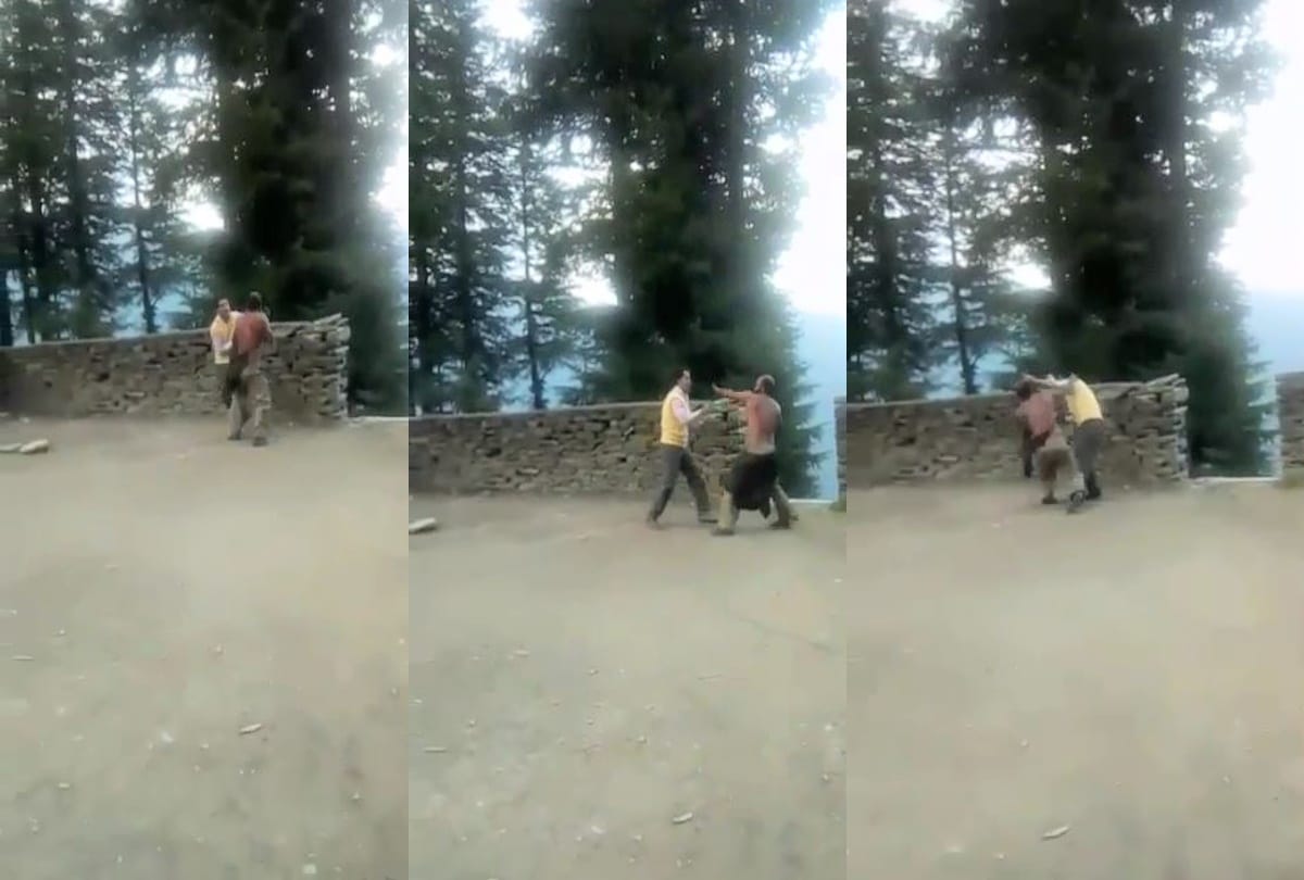 drunken man entered in the school premises created ruckus