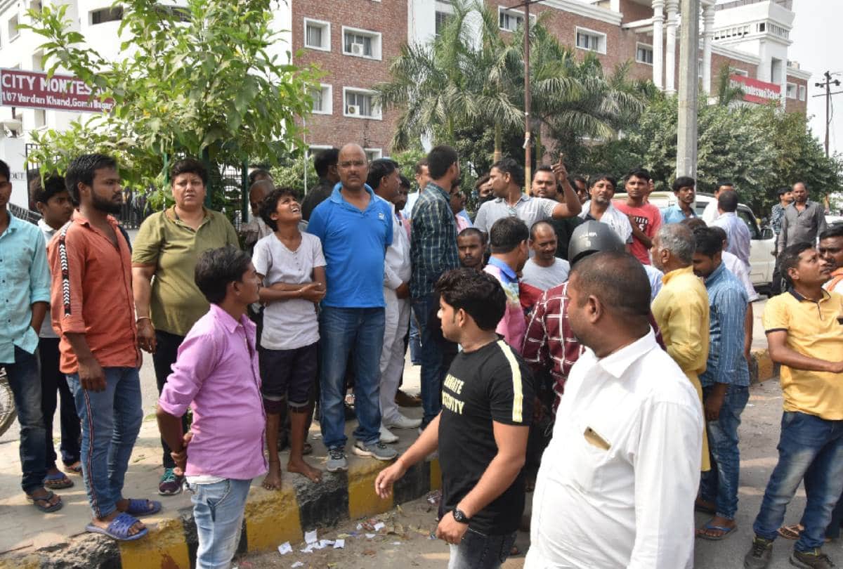 driver thrown out of job climb ut to water tower in lucknow