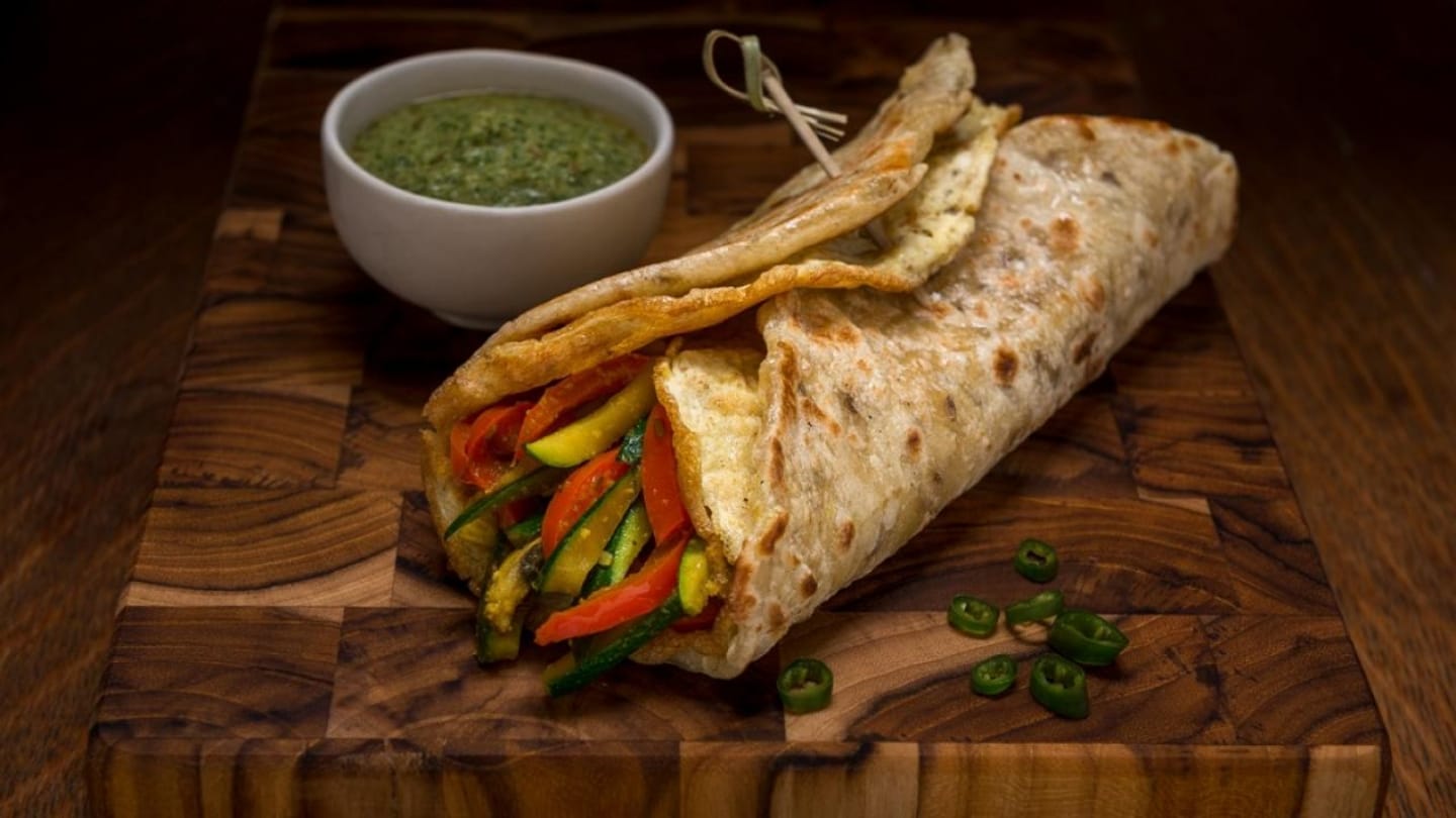 recipe of veg kabab roll paratha