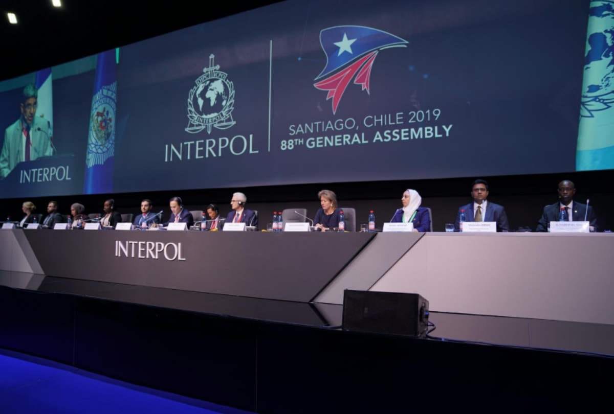 INTERPOL General Assembly in New Delhi, India in the year 2022
