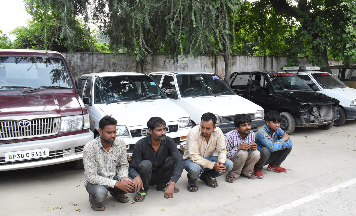 Five arrested, including 8 gang leaders, vehicle thief gang, 8 cars recovered