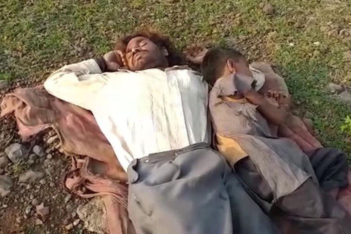 house collapsed in monsoon rain, Tribal men forced to live in graveyard with eight year old son