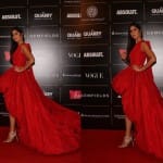 katrina kaif in red ball gown at vogue women of the year award 2019