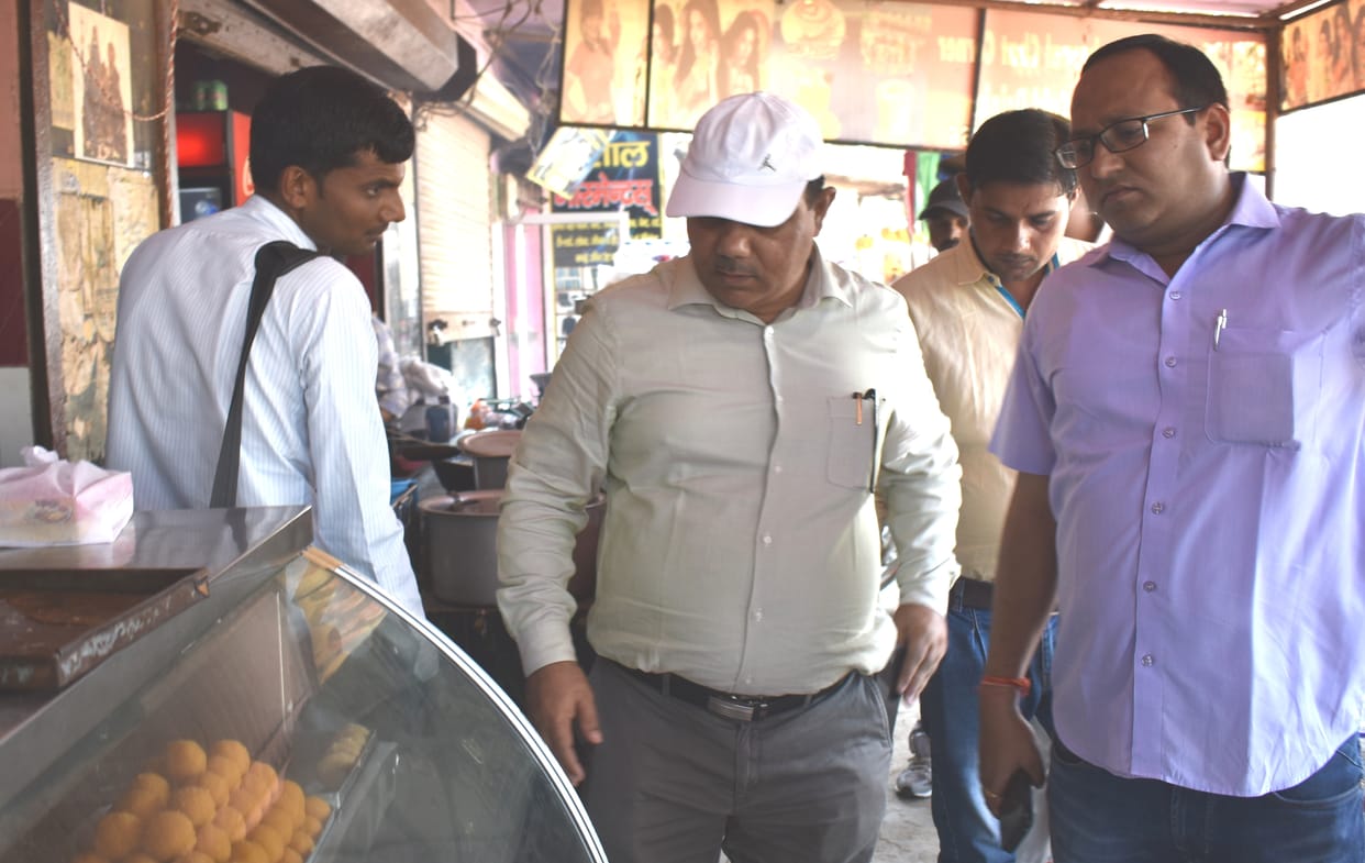 Food department team raids sweets shops