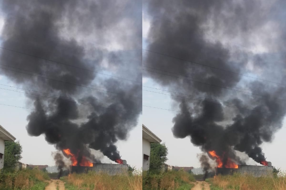 Meerut: fierce fire in a chemical plant in Kharkhoda