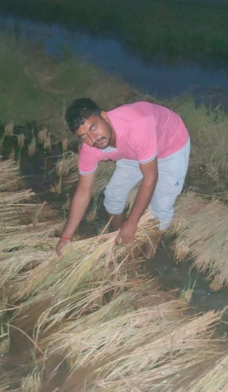 crop waste in hevy rain fall