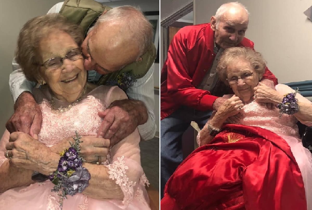 Man became emotional after seeing wife dressed as a bride of on 72nd marriage anniversary
