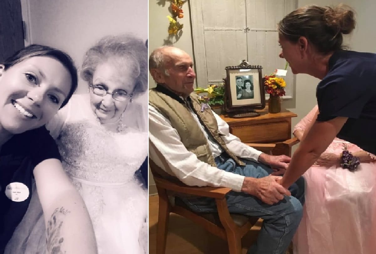 Man became emotional after seeing wife dressed as a bride of on 72nd marriage anniversary