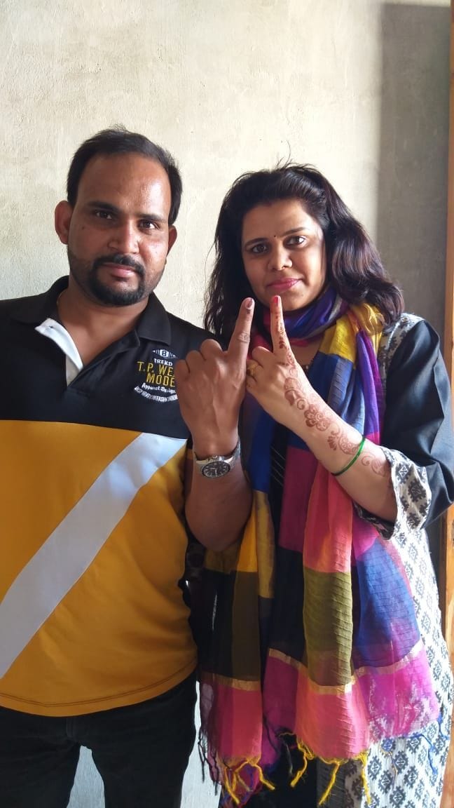 the couple came to vote from oman