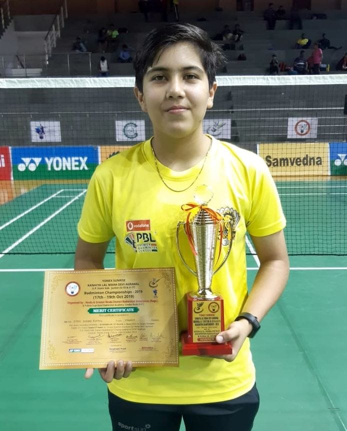 Badminton player Siddhi Rathi