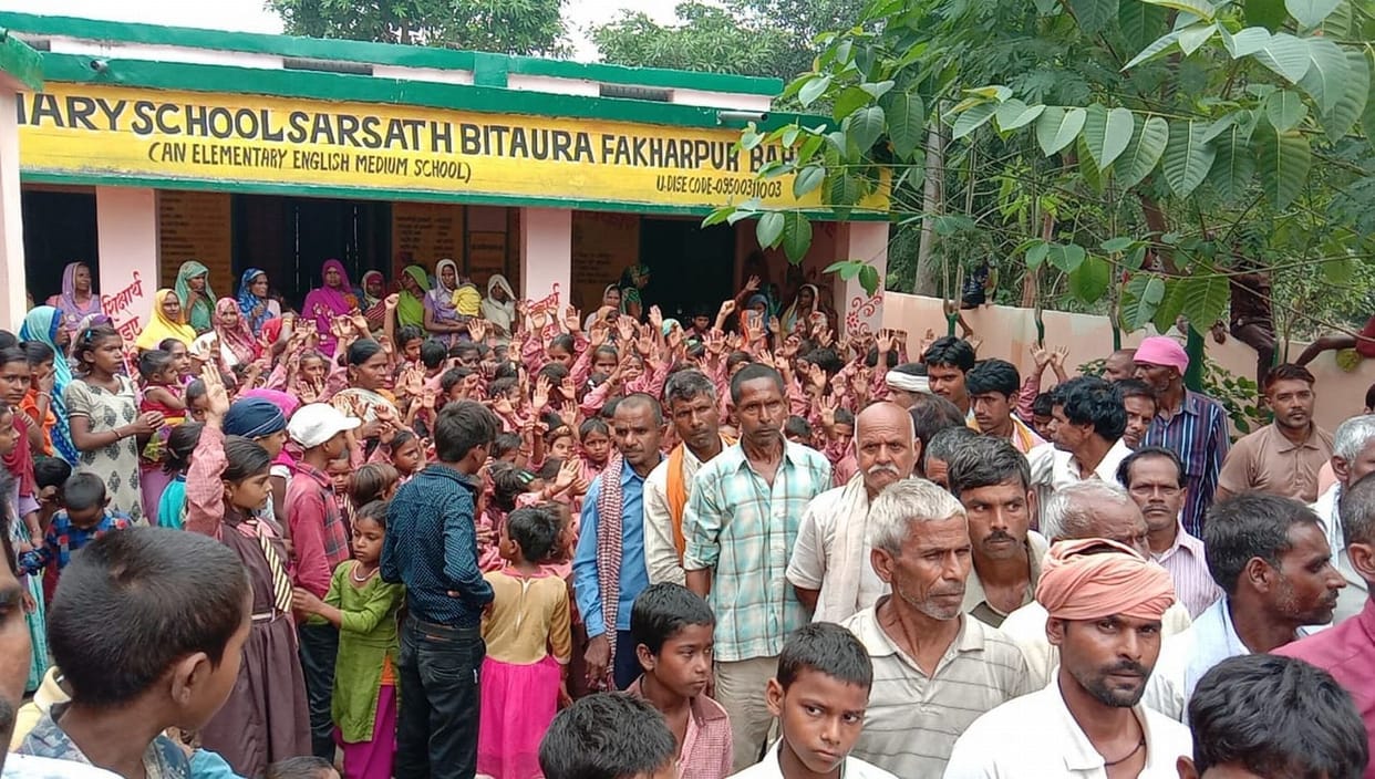 Students and parents angry over teacher's suspension