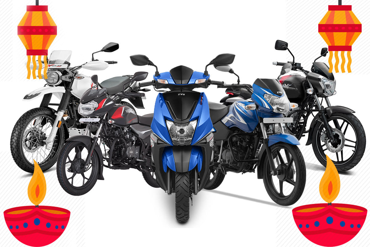 Best Diwali Discount and offers on Hero MotoCorp to Honda 2 wheelers bikes and scooters