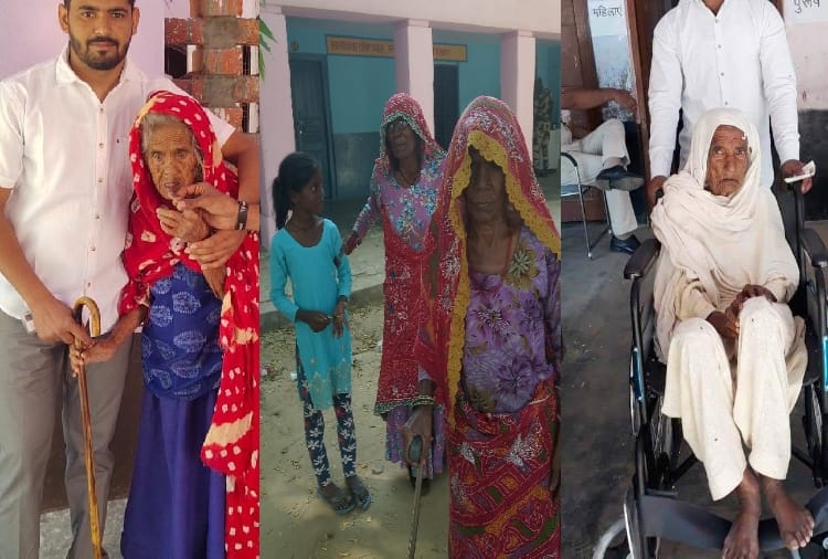 haryana assembly elections, senior citizens cast vote in haryana assembly elections