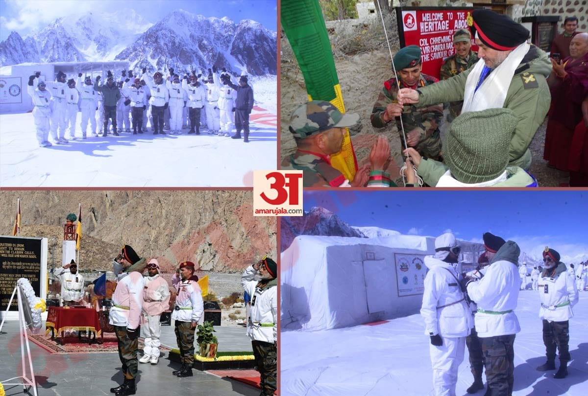 NORTHERN ARMY COMMANDER VISITS FORWARD POSTS IN SIACHEN SECTOR