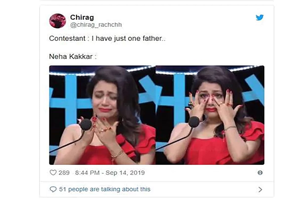Indian Idol 11 Neha Kakkar Funny Crying Memes on Social Media