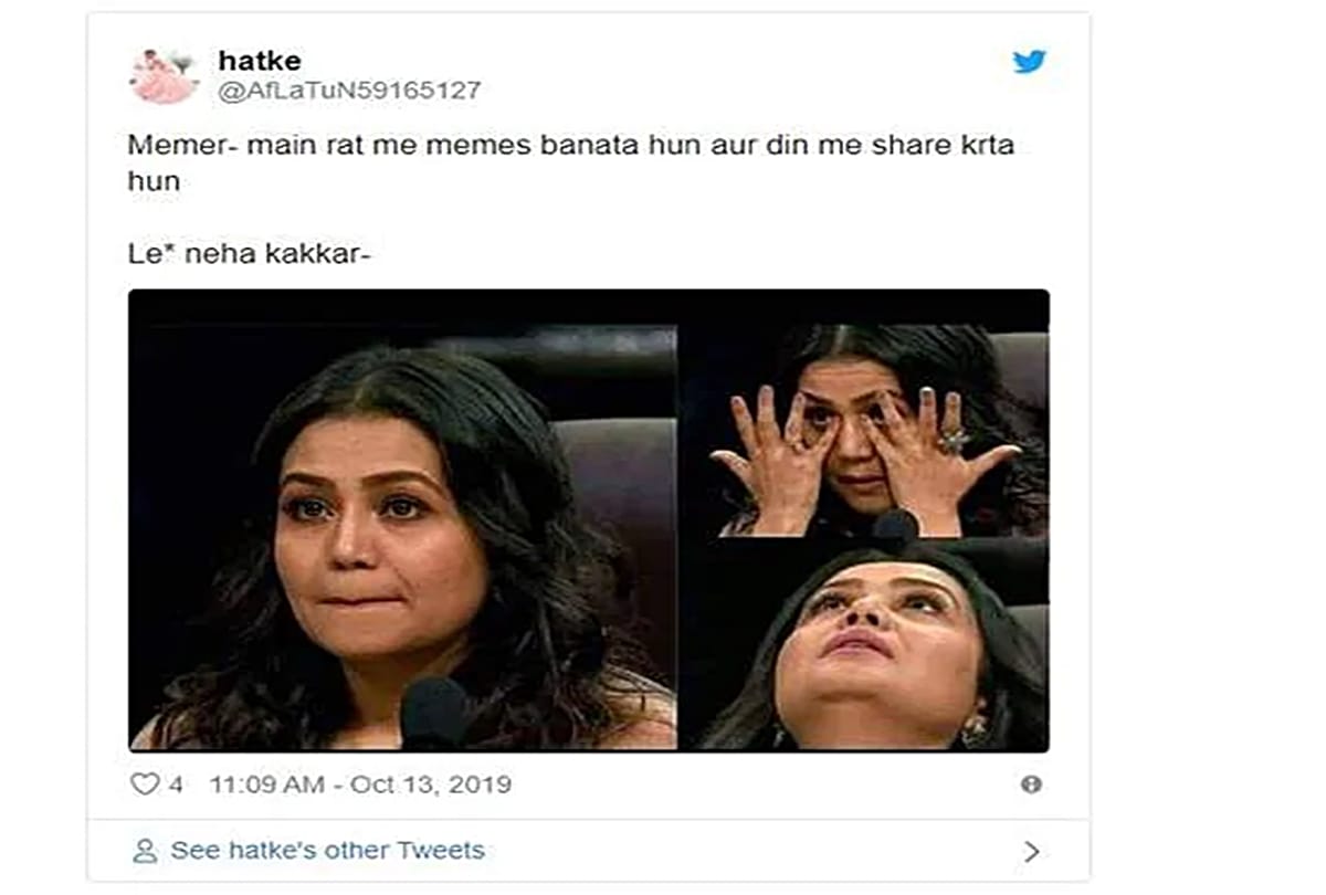 Indian Idol 11 Neha Kakkar Funny Crying Memes on Social Media