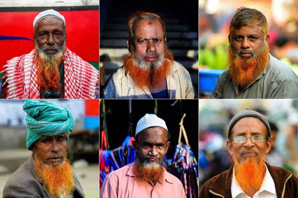 why this colored beard became fashionable in Bangladesh, this is the reason