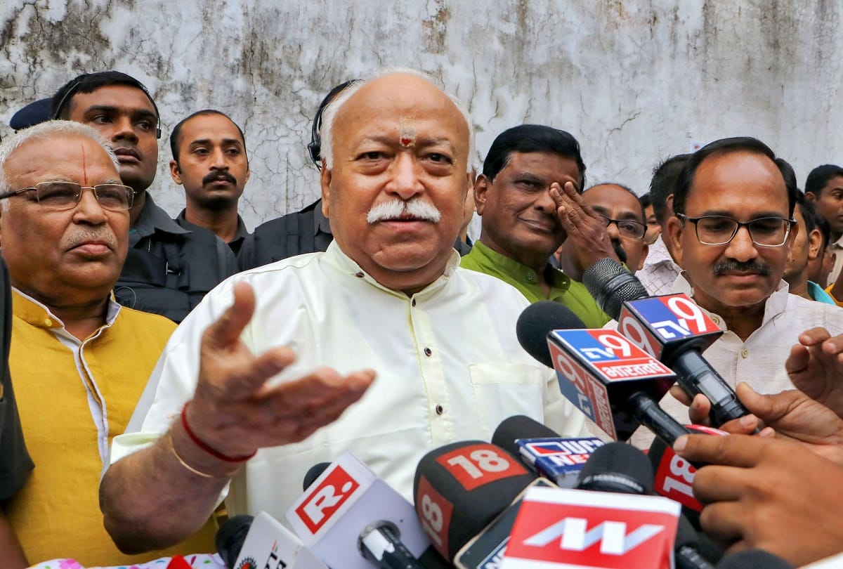 RSS chief Mohan Bhagwat said after cast his vote  We have been targeted since last 90 years