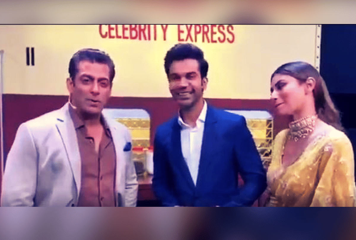 Salman Khan, Rajkumar Rao, Mouni roy Promoting Made in china in bigg boss 13