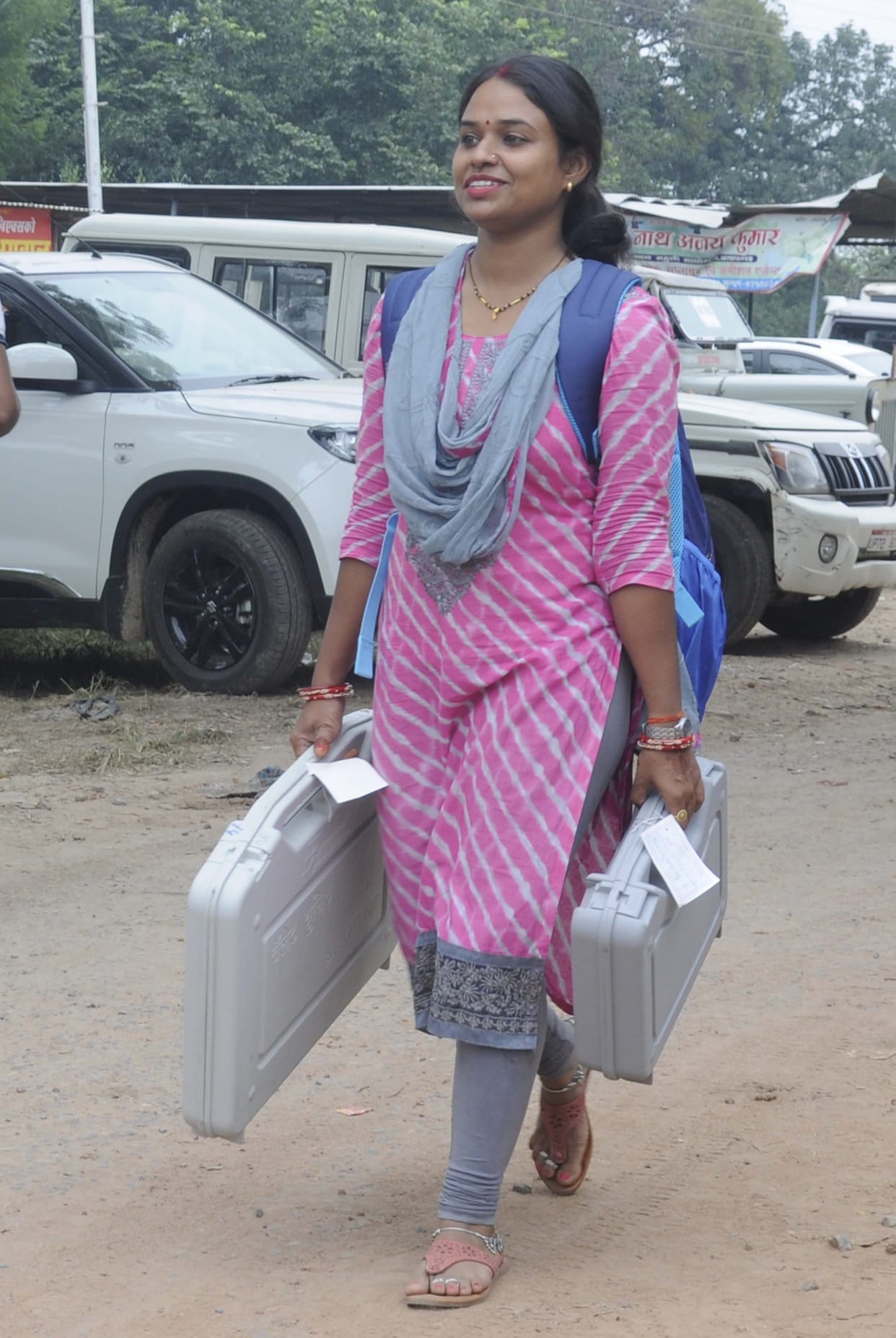polling parties went to election booths