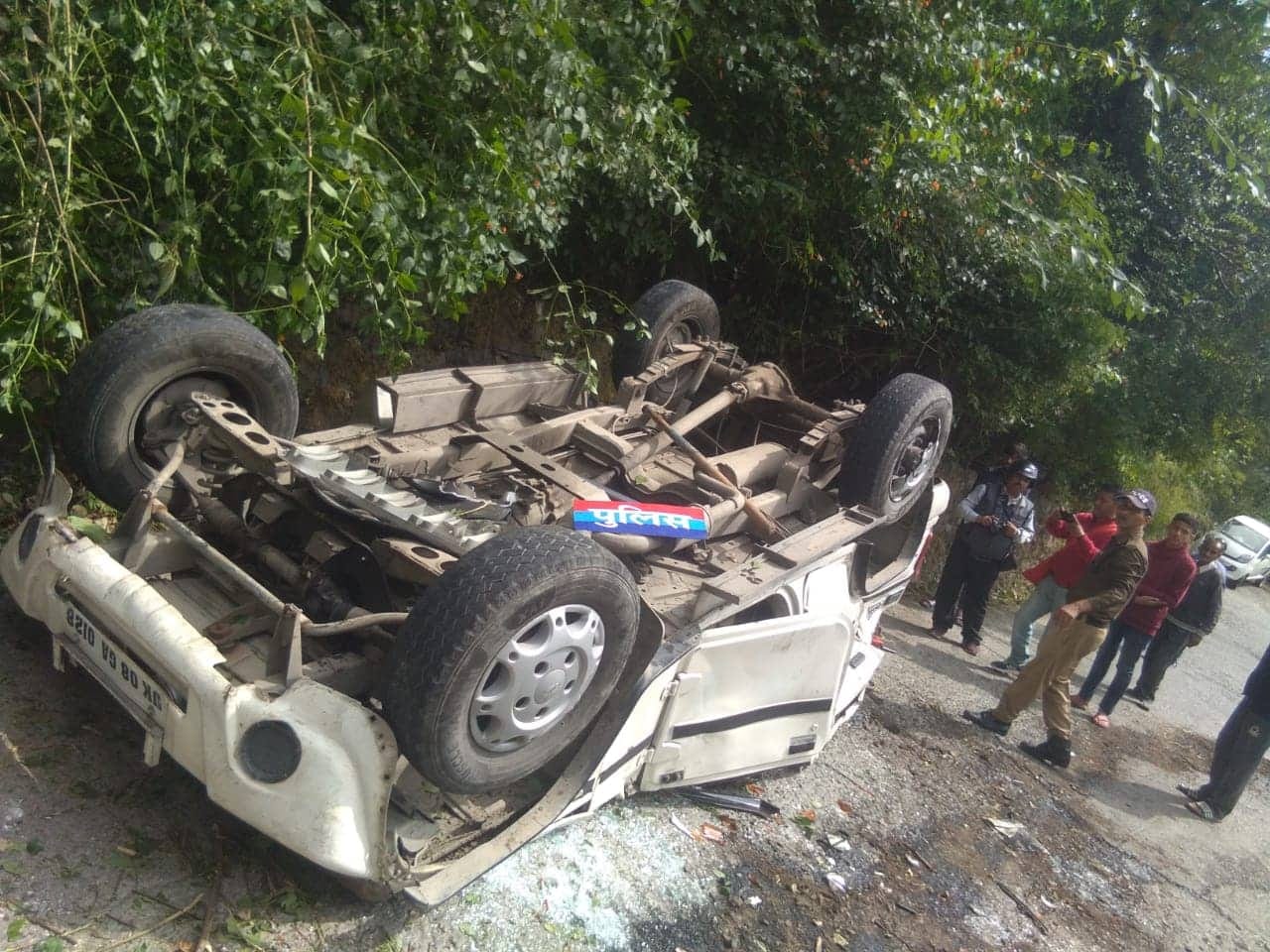 Uttarakhand News: Governor fleet vehicle Accident in nainital two police Personnel killed Photos