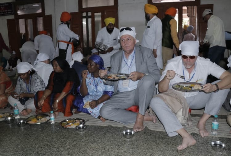 Heads of foreign missions at Golden Temple for 550th birth anniversary of Guru Nanak Dev