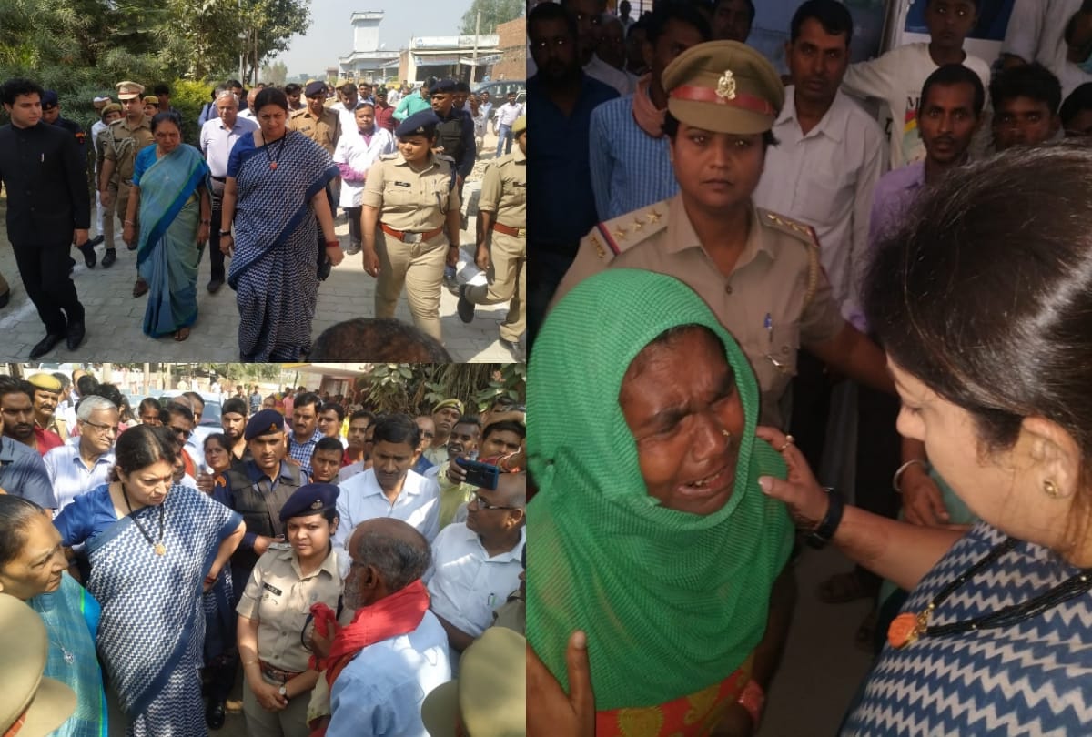 governor anandiben and minister smriti irani in amethi, will be reviewing central programs
