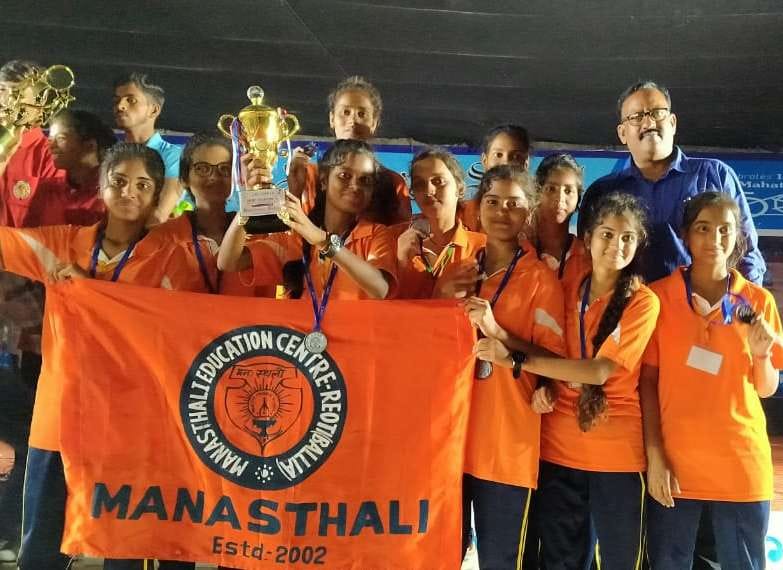 The female students of Manasthali dominate the Kho-Kho competition