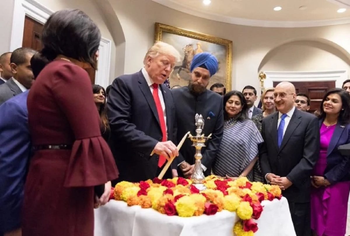 Donald Trump will celebrates diwali at the white house on thursday