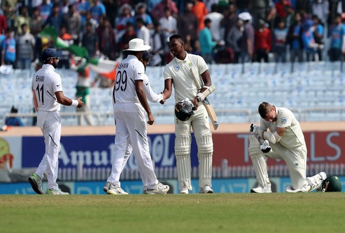 VIDEO: Indian spinner Shahbaz Nadeem caught and bowled Lungi Ngidi in bizarre manner