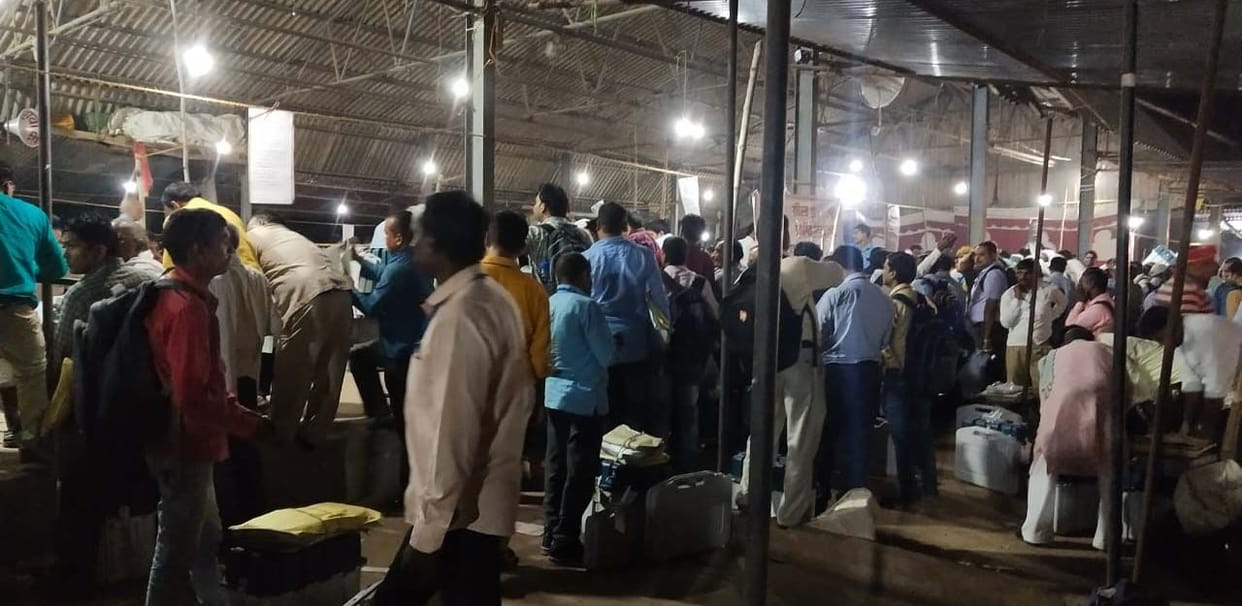 Jam from Mahuli mandi to Chilbila