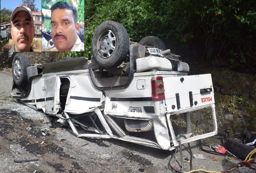 Uttarakhand News: Governor fleet vehicle Accident in nainital two police Personnel killed Photos