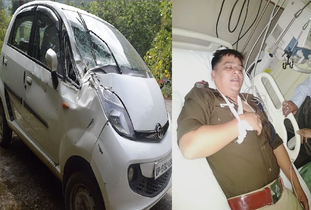 Uttarakhand News: Governor fleet vehicle Accident in nainital two police Personnel killed Photos