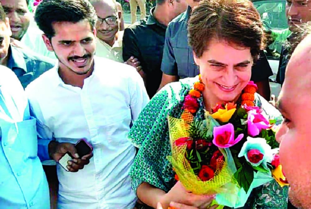 Priyanaka Gandhi Vadra comments on law and order in Uttar Pradesh.