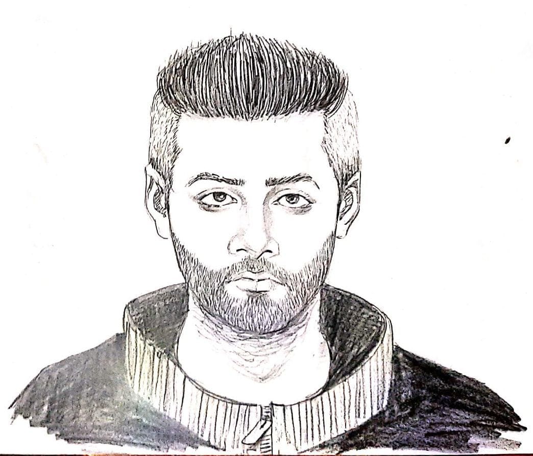 Sketch of suspect in robbery case from cattle trader