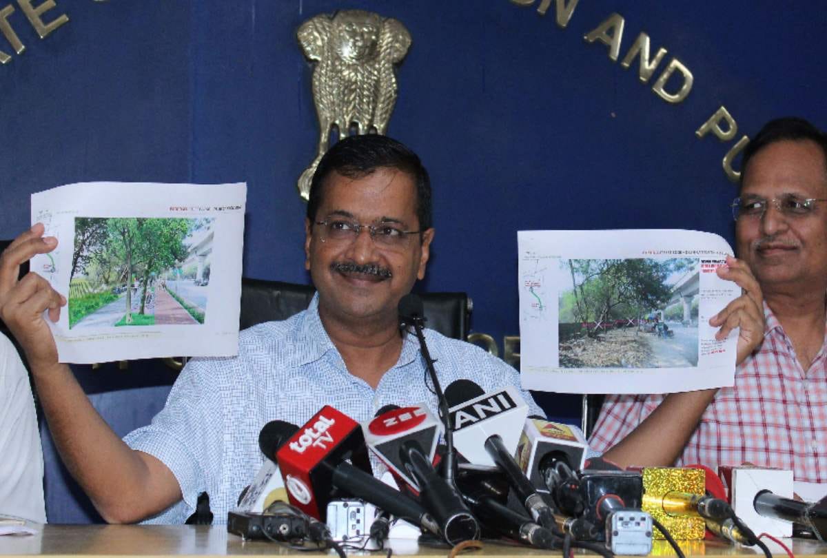 kejriwal announce world class roads project for Delhi 400 crore rupees project to complete in a year