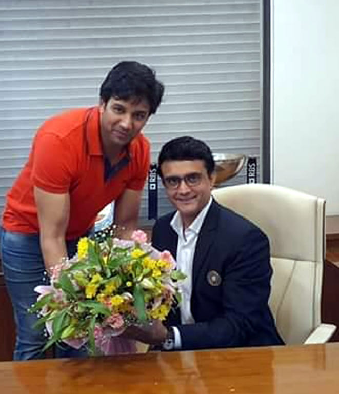 BCCI's newly elected President Sourav Ganguly was invited to visit Saharanpur