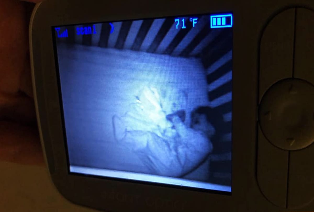 usa woman freaks out after seeing baby ghost in son crib