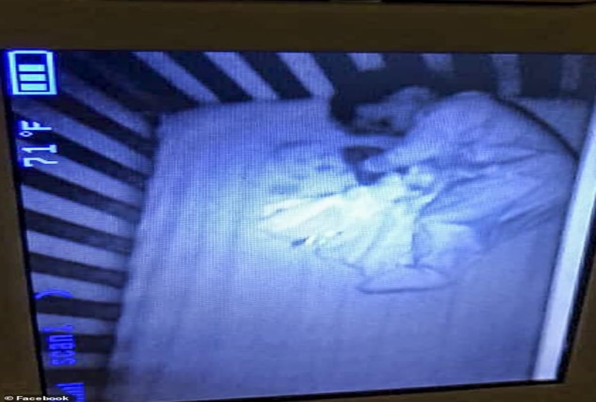 usa woman freaks out after seeing baby ghost in son crib