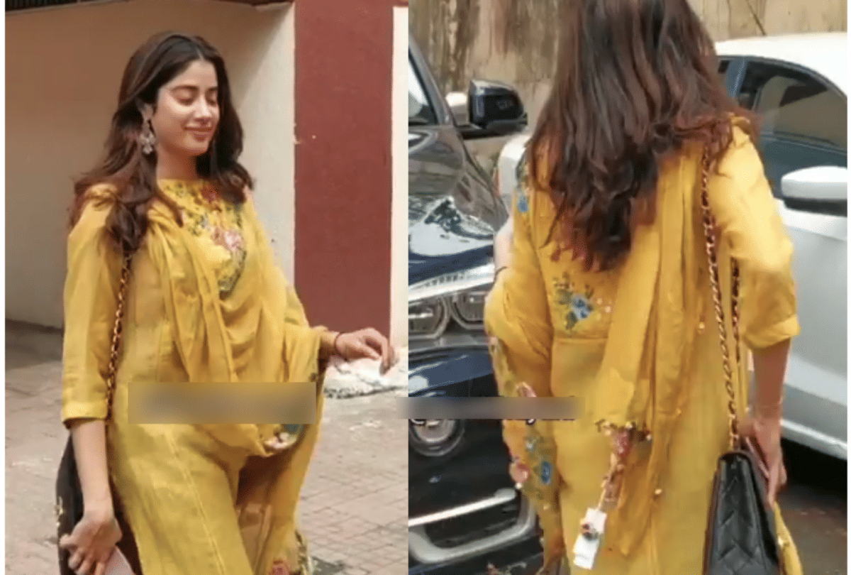 Janhvi Kapoor troll to Carrying Price Tag on her Dupatta