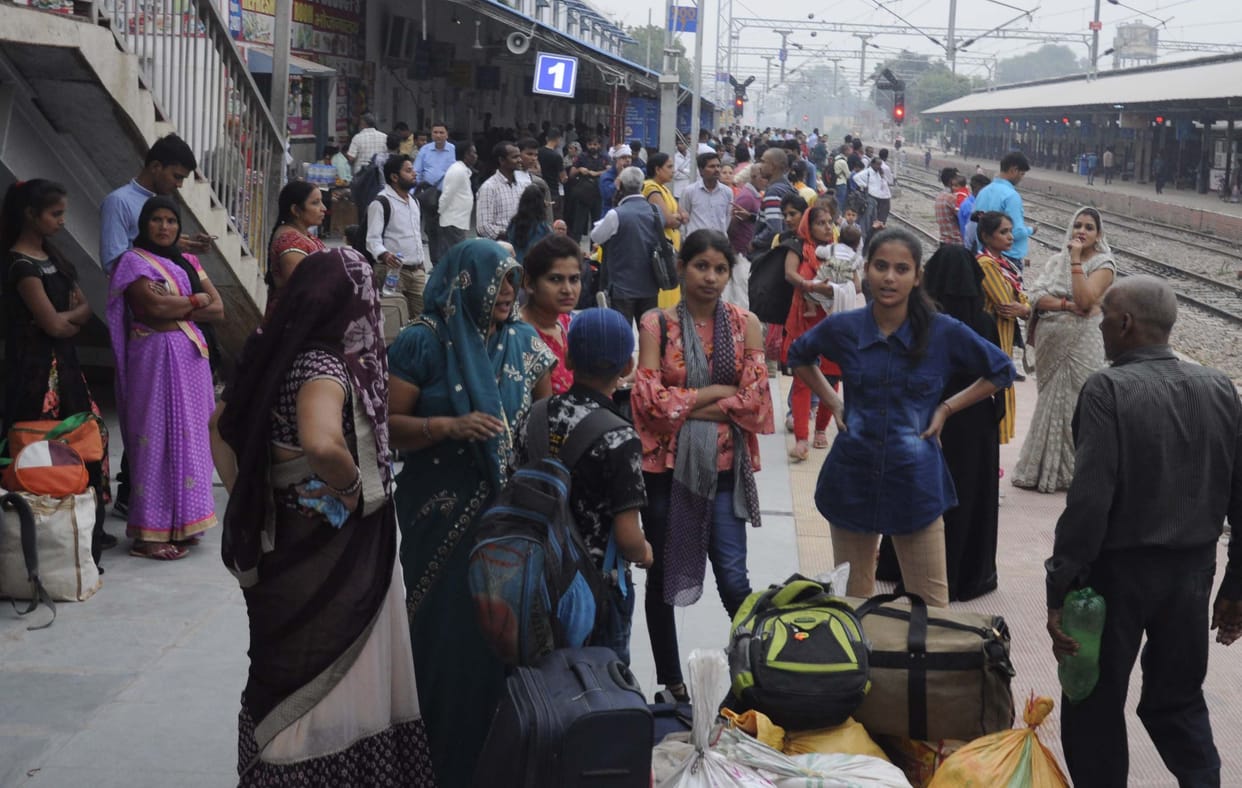 Tractor overturned on railway track, route was disrupted for two and a half hours